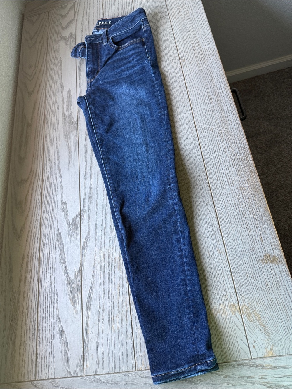 American Eagle Outfitters Women's Dark Blue Skinny Jeans